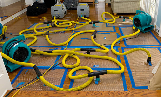 Professional Flood Damage Restoration technician working in Dallas, OR